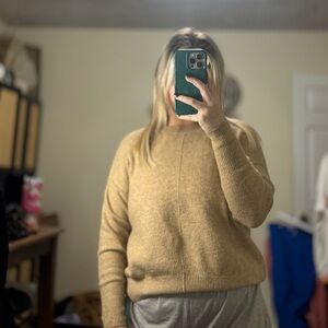 Vince Camuto Women's Camel Crew Neck Sweater